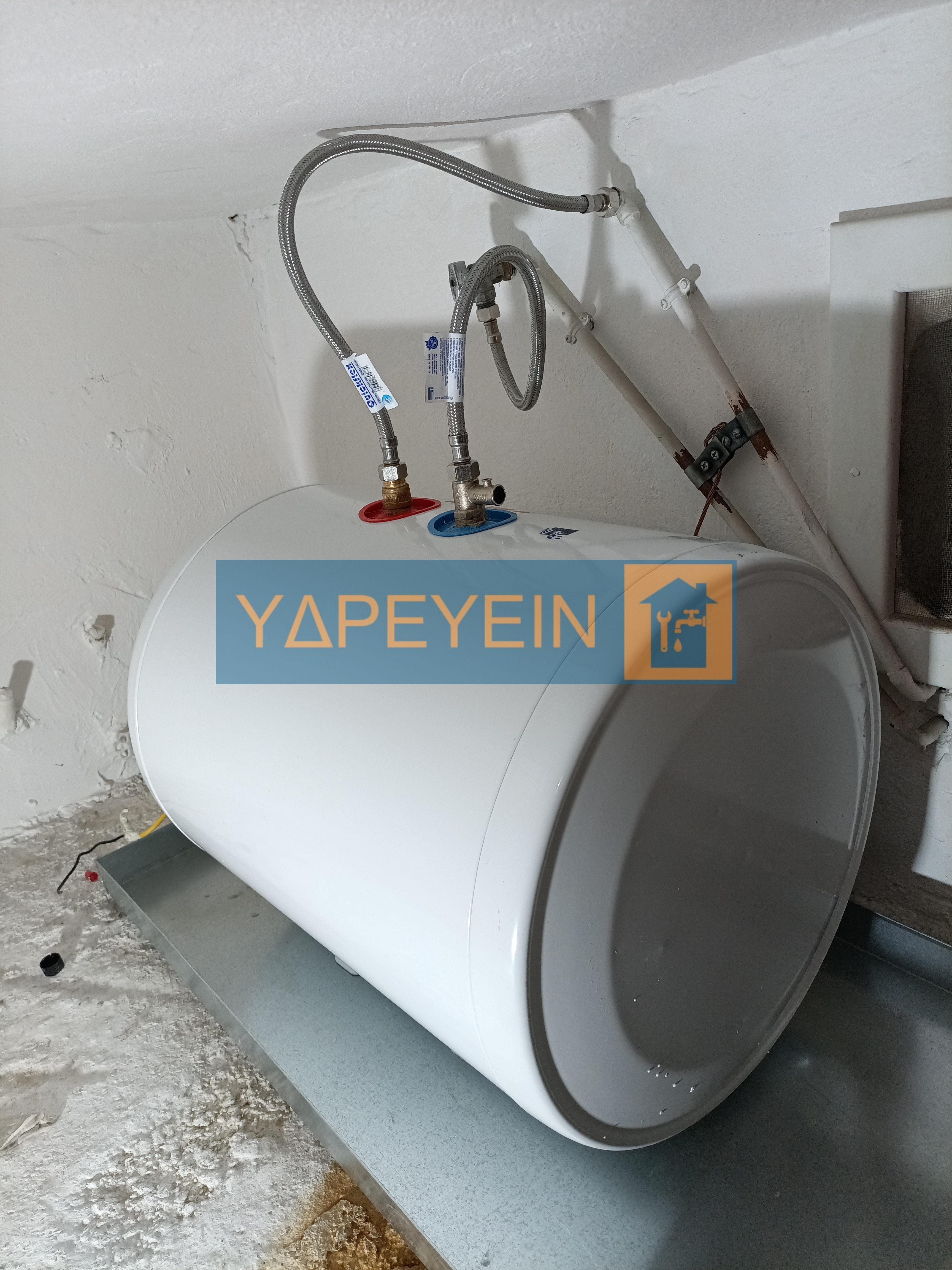 Νέος θερμοσίφωνας 60 λίτρων εγκατεστημένος από την ΥΔΡΕΥΕΙΝ στην Καλλιθέα